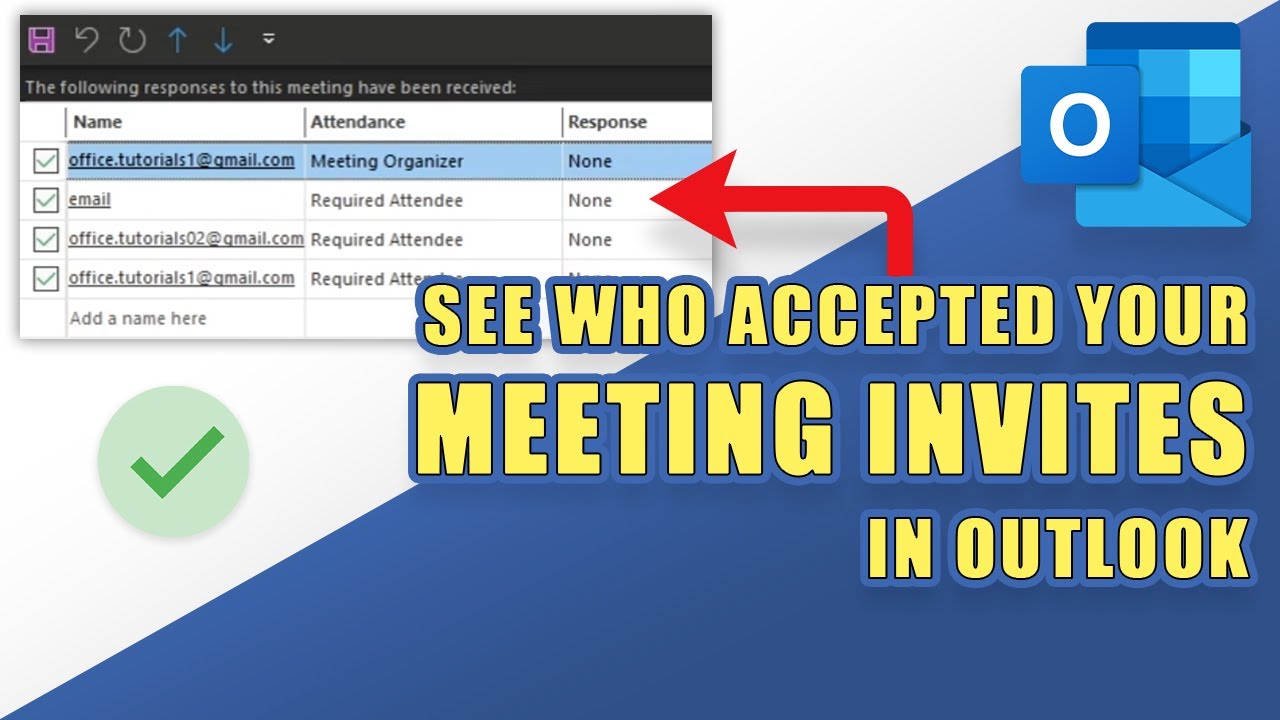 How to See Who Accepted Your Meeting Invites in Outlook