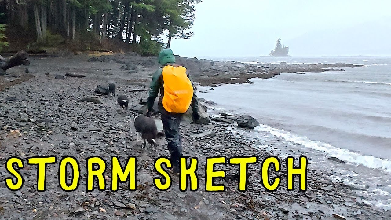 Sketching Outdoors in a Furious Alaska Storm