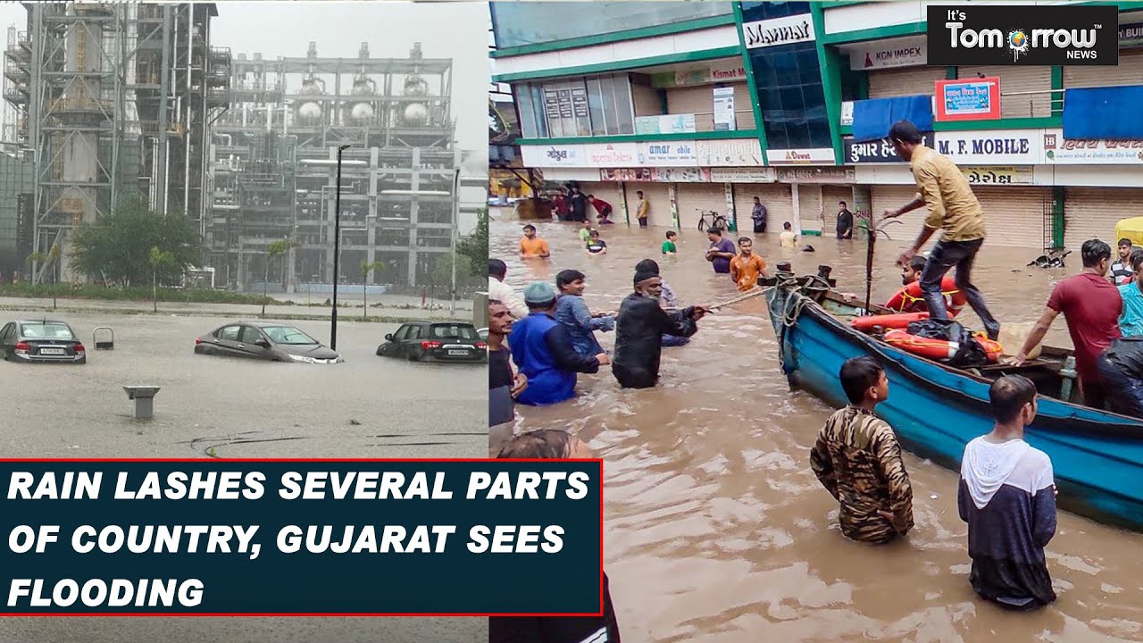 Rain lashes several parts of country, Gujarat sees flooding ||  Gujarat flood 2021