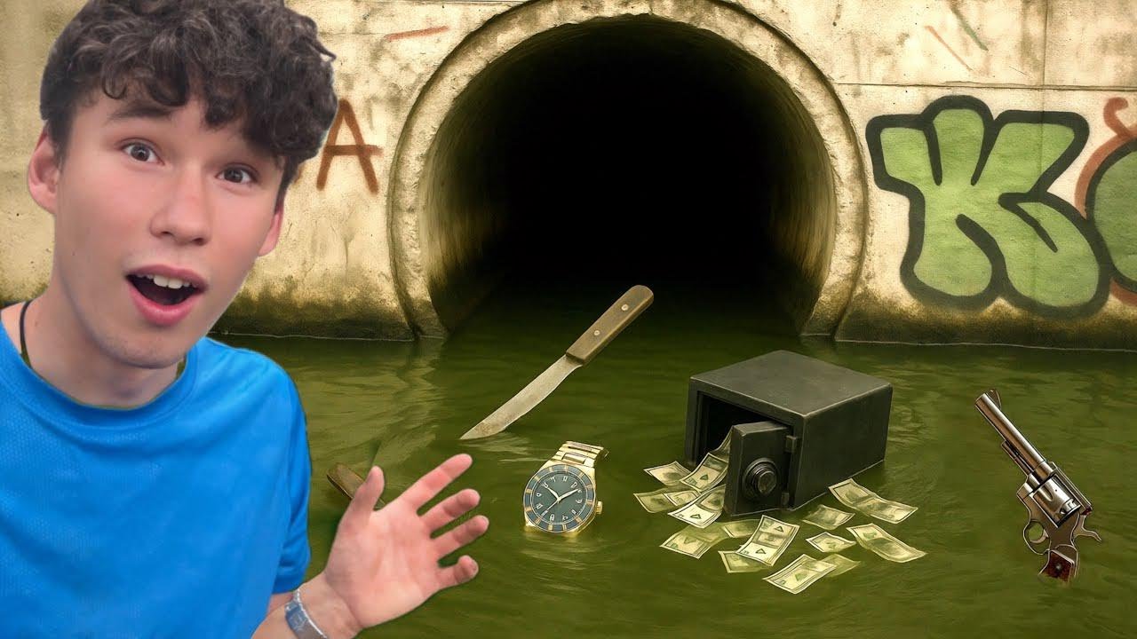 ¡Descubrí una alcantarilla peligrosa llena de cosas robadas!