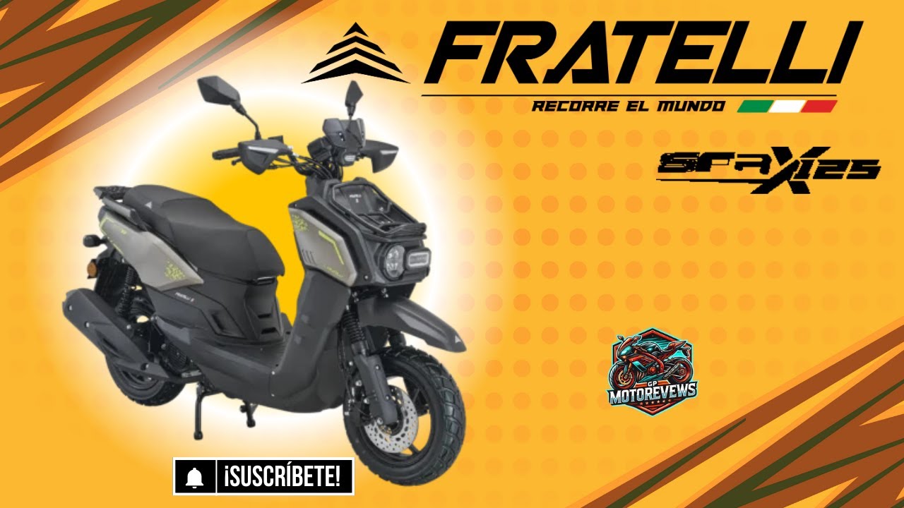 Fratelli SFRX 125: ¡Rompiendo mitos sobre los Scooters Aburridos!