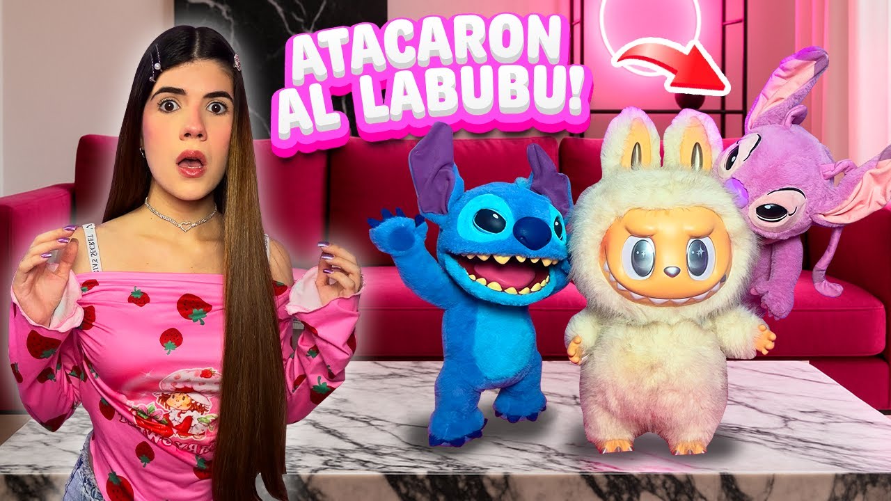 Le PRESENTÉ mi LABUBU GIGANTE a mis ANIMATRÓNICOS de Stitch y Angel y SALIÓ MAL😖 | Ani Cat😻