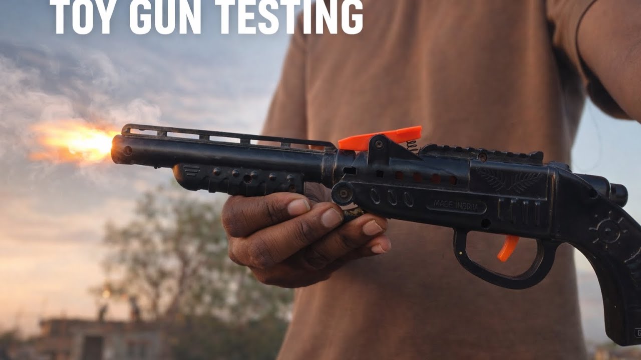 Toy Gun Testing 🔥 | Powerful Firing Test in Slow Motion