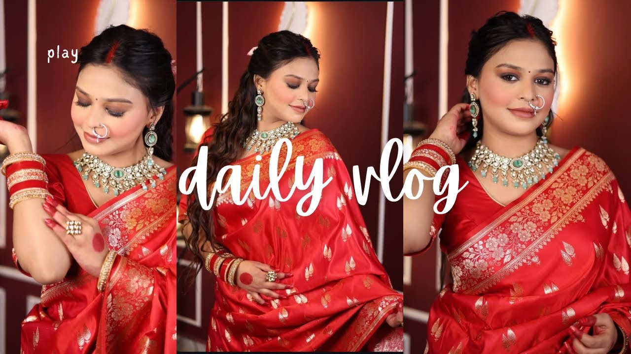 Shoot Day Vlog | Bridal Look Transformation | Behind The Scenes 💄📸 daily vlog 🎬🫶
