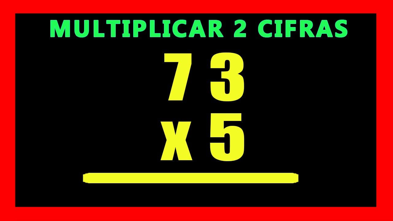 ✅👉 Multiplicaciones de 2 cifras por 1 cifra