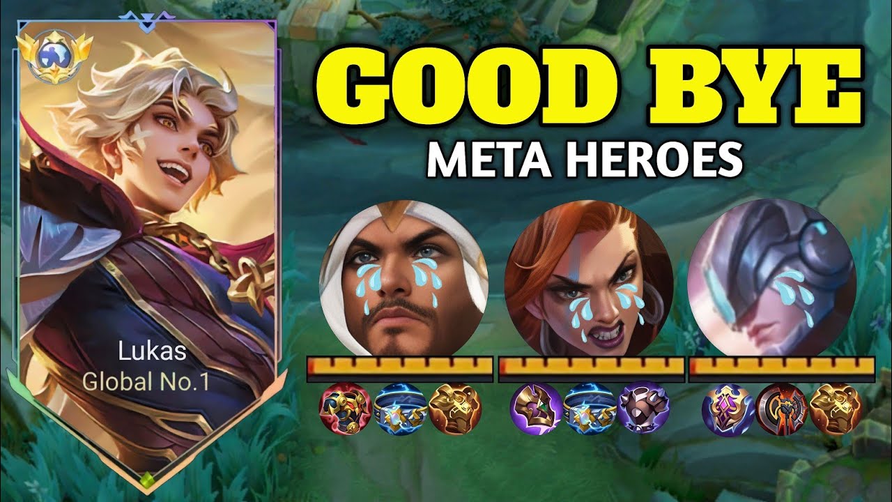 LUKAS BEST BUILD TO COUNTER THIS SUSTAIN META HEROES 2025!! (easy win!)