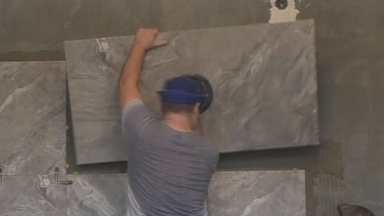 Укладка керамогранита крупного формата 1200х600мм!)