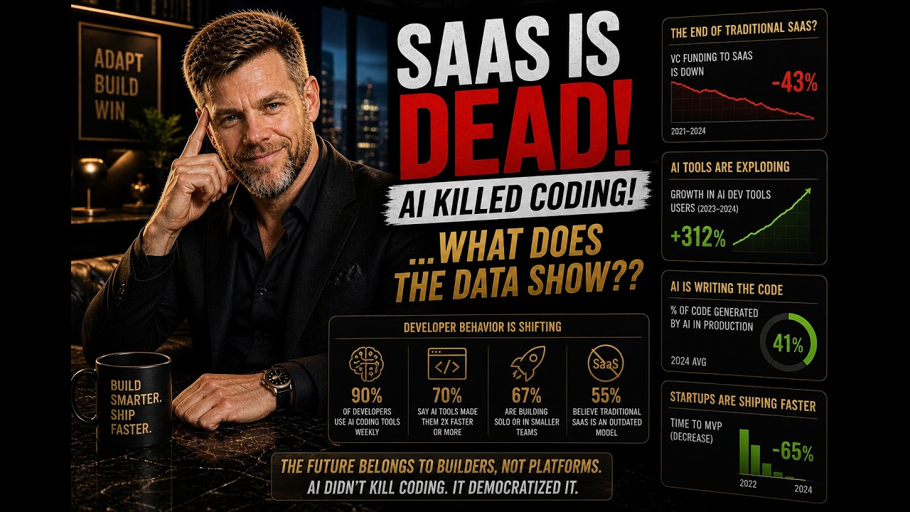 SaaS мертв! Искусственный интеллект убил программирование! ... Что показывают данные??