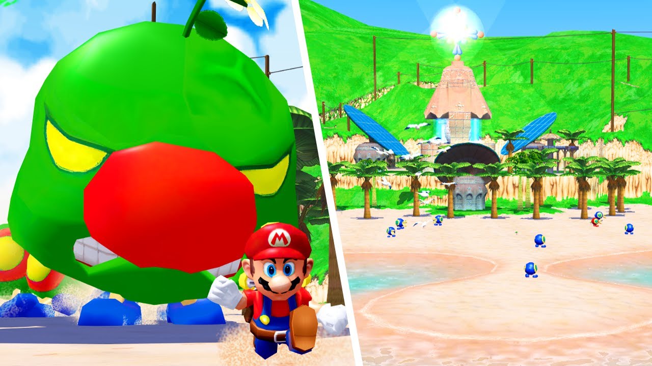 Super Mario Sunshine - Course 3: Gelato Beach - No Damage 100% Walkthrough