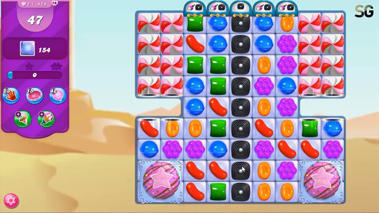 Candy Crush Saga Level 424 (2021 Version)