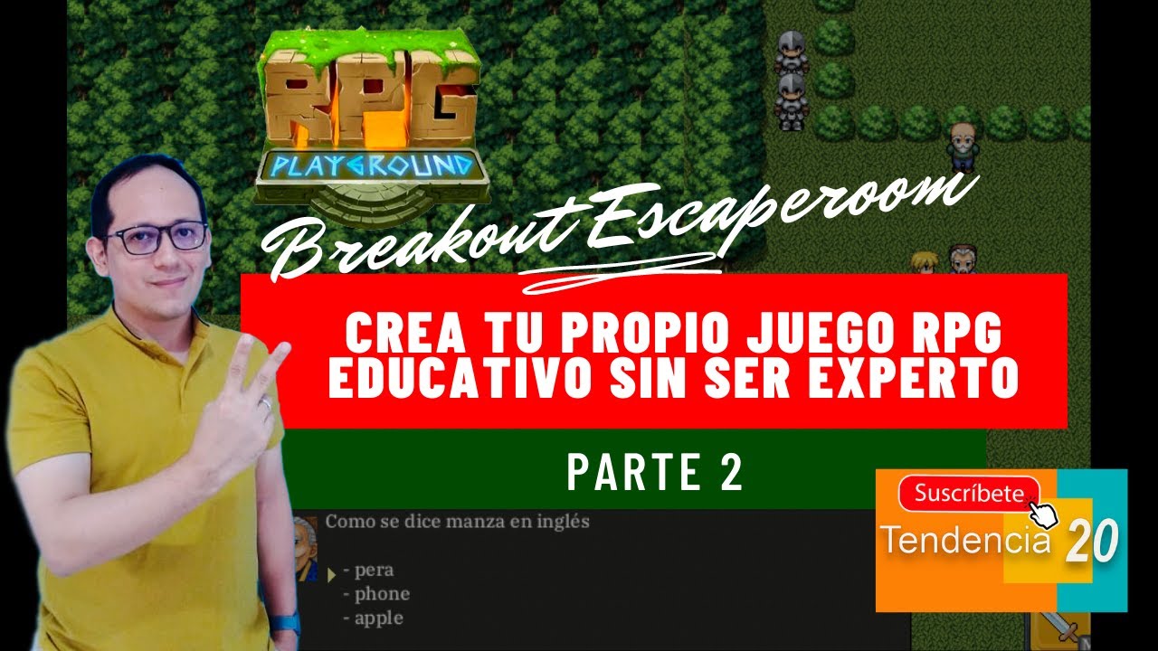 Crea tu propio videojuego educativo sin ser experto PARTE 2 (Breakout, Escape Room RPG)