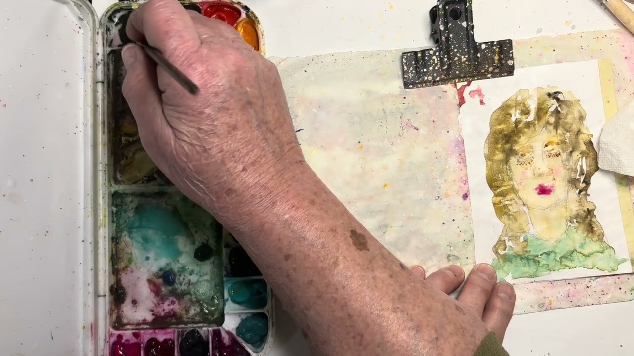 Art Journal Advent 2025 - Day 22 - hush