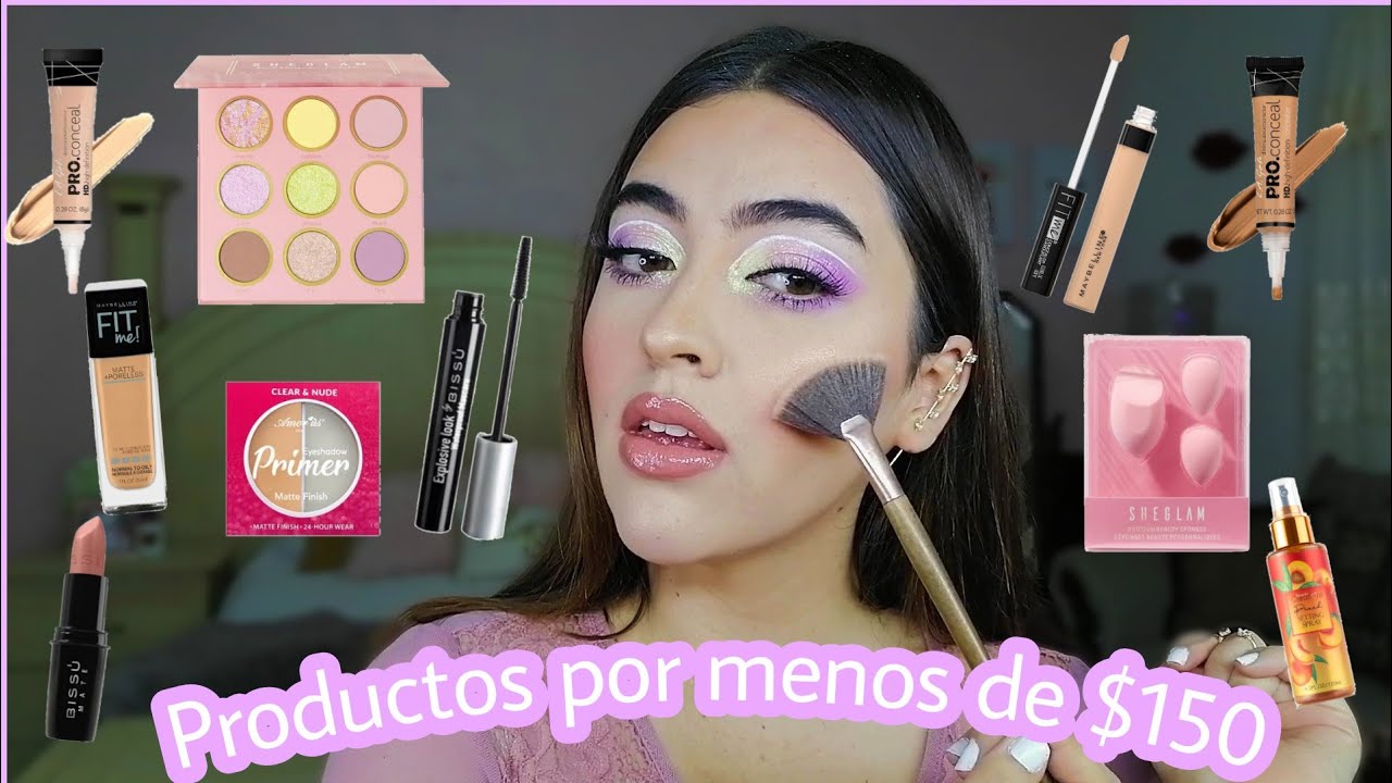 Todo Por Menos de $150| Maquillaje Tonos Pastel 🧁
