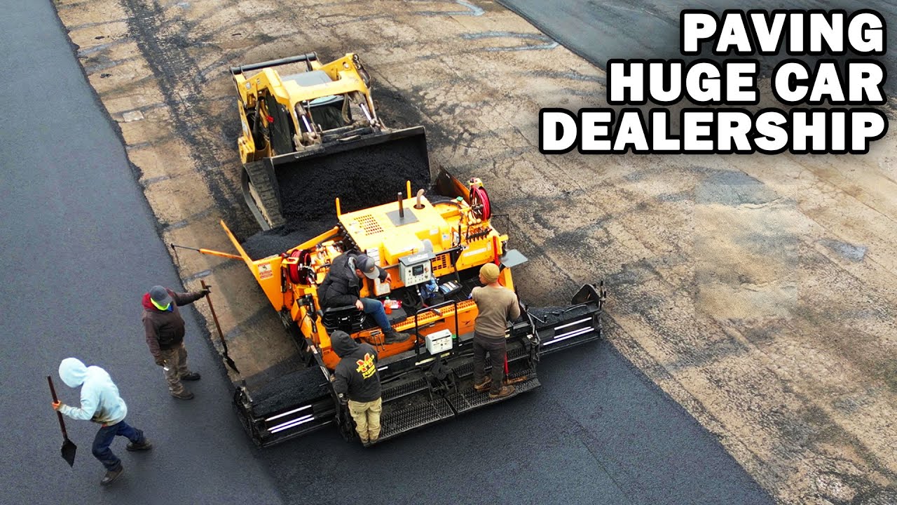 Paving a Huge Car Dealership | Part 2