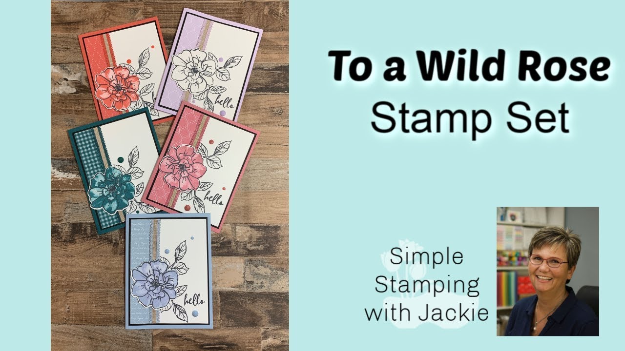 5 Charming Greeting Cards with 1 Card Design Idea | Stampin' Up! To A Wild Rose