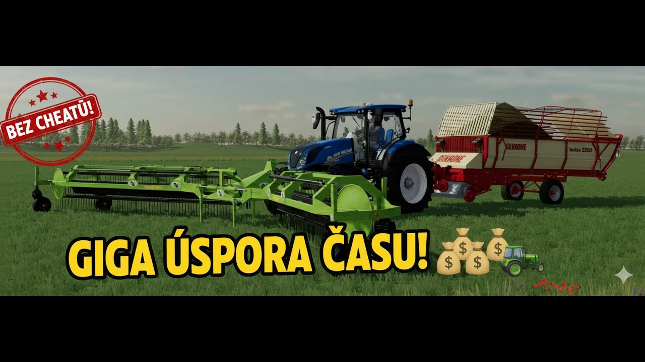 Geni&aacute;ln&iacute; trik na tr&aacute;vu! 🚜 &Scaron;etř&iacute;m čas i pen&iacute;ze (FS22 #8)