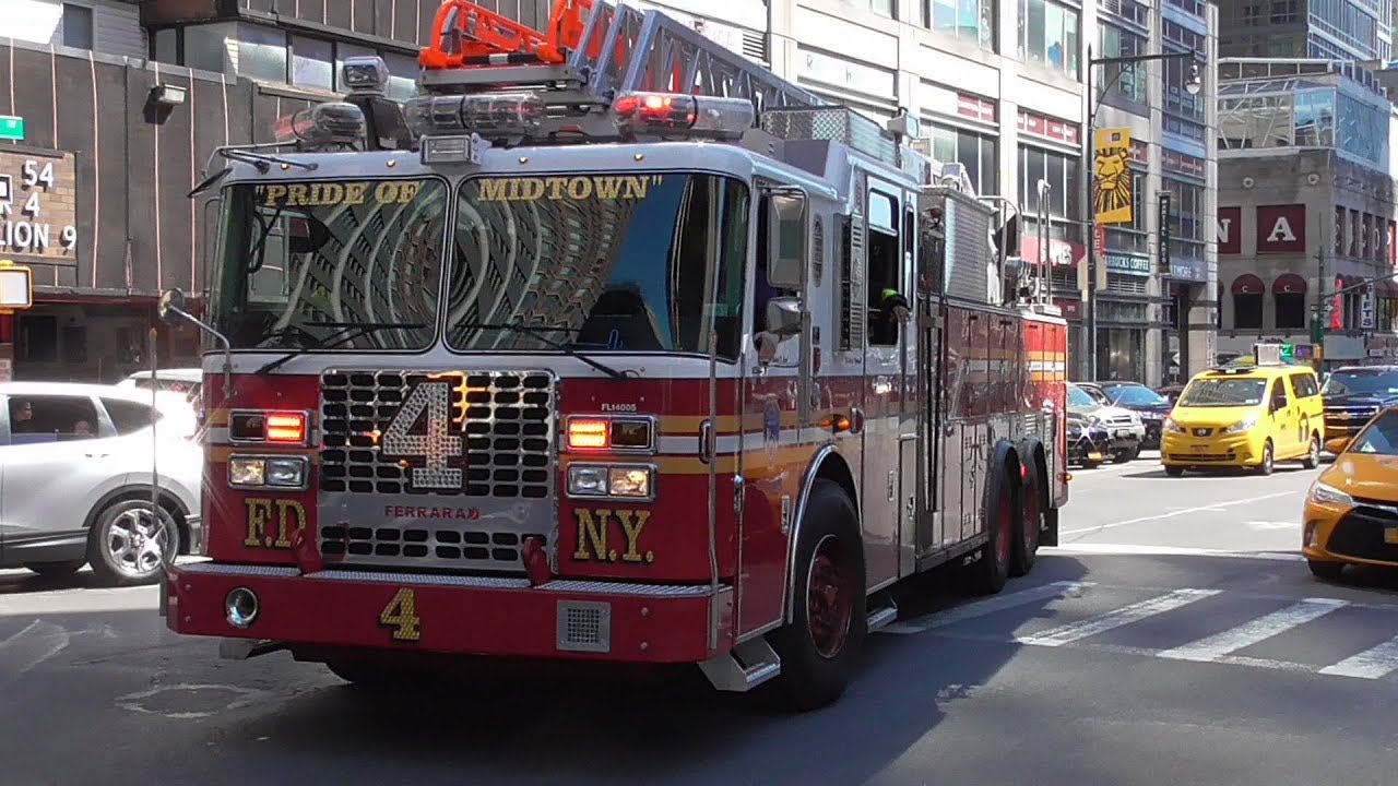 (Extrem Horn Blasted) Battalion Chief 9+Ladder 4 FDNY Responding