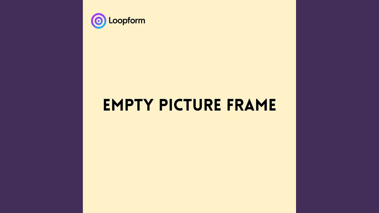 Empty Picture Frame