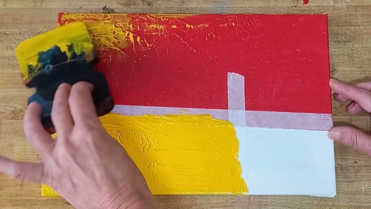 Pintura Abstrata com Textura /    Abstract Art