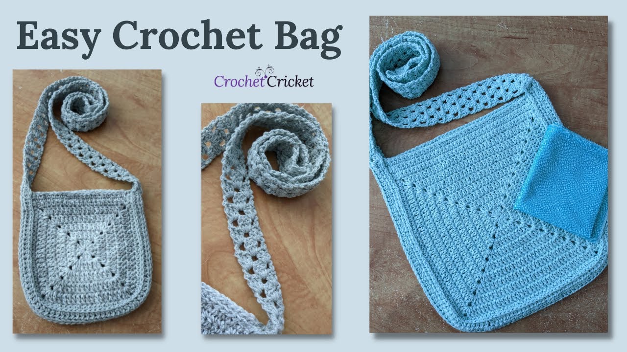 Easy Crochet Bag - Solid Granny Square