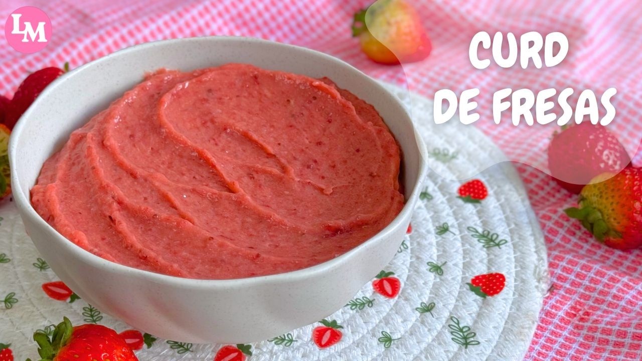 CURD DE FRESA delicioso, perfecto para tus postres y pasteles  🍓