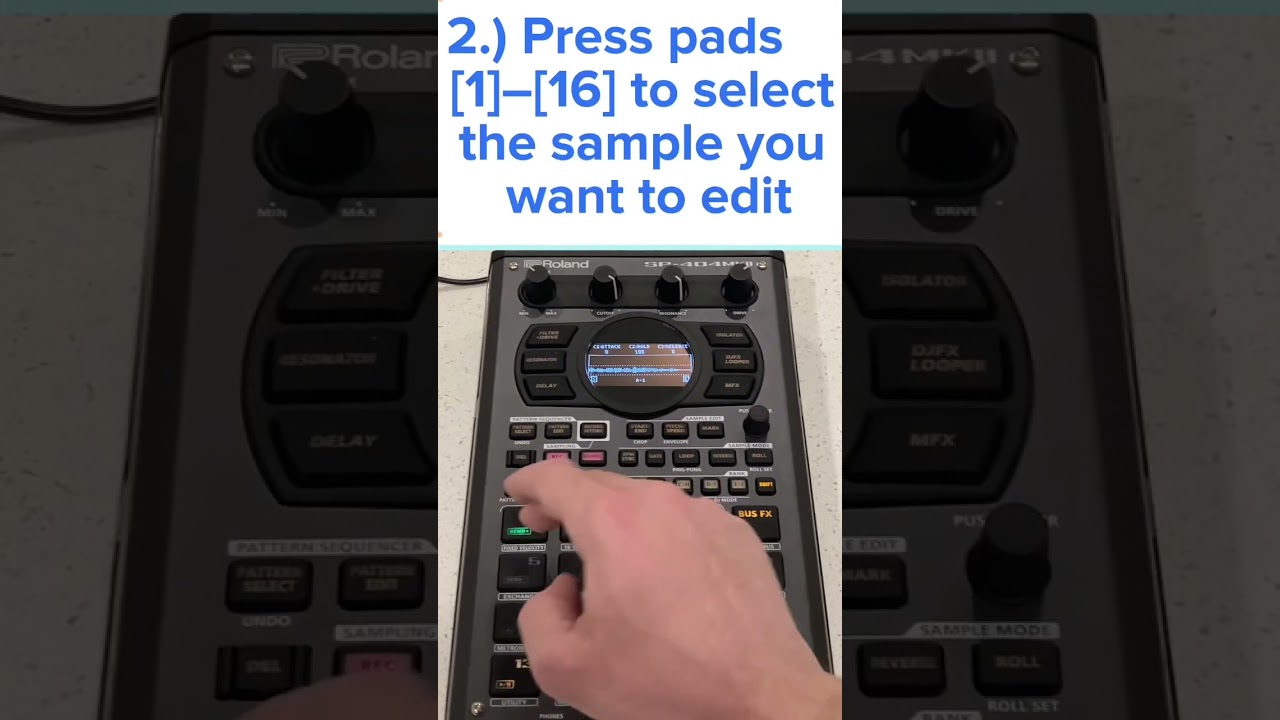 Roland SP 404 MK2 Tutorial : Making Fade-in Fade-out Settings
