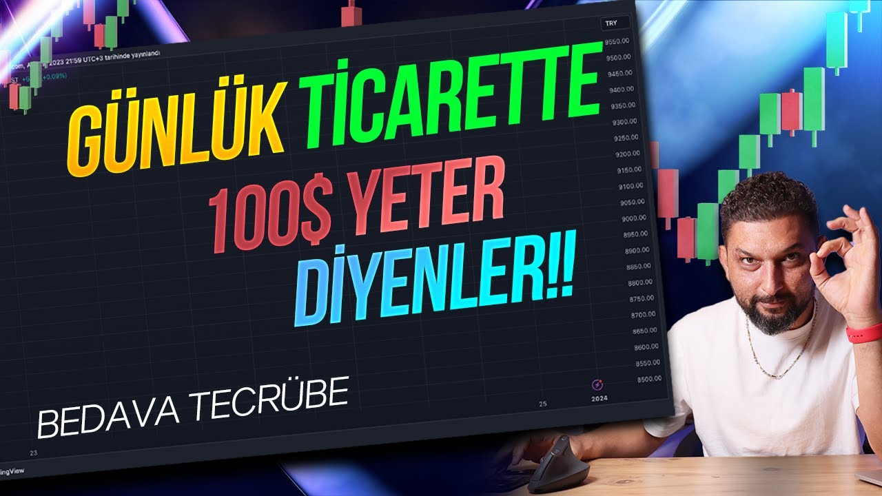 Günlük Ticarette 100$ Yeter Diyenler Buraya! #daytrader #trader #borsa #bist100