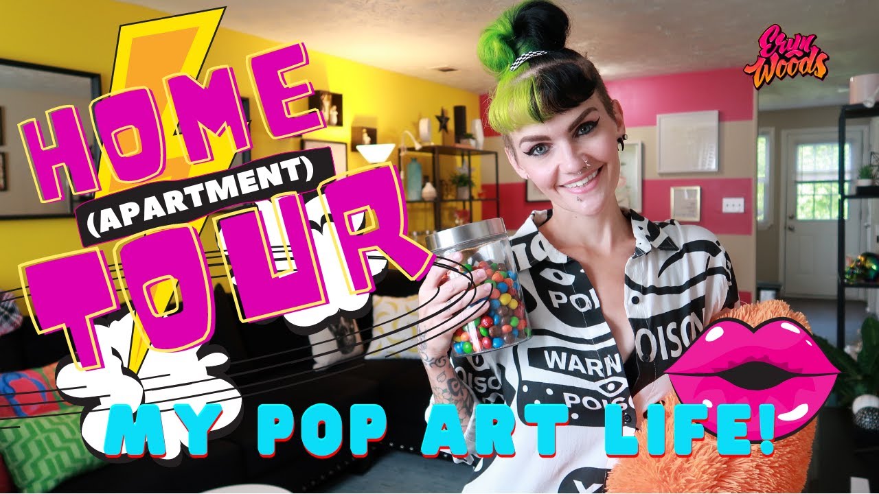 *EXCITING* My HOME/APARTMENT TOUR!! Pop Art & Edgy Decor | 2020