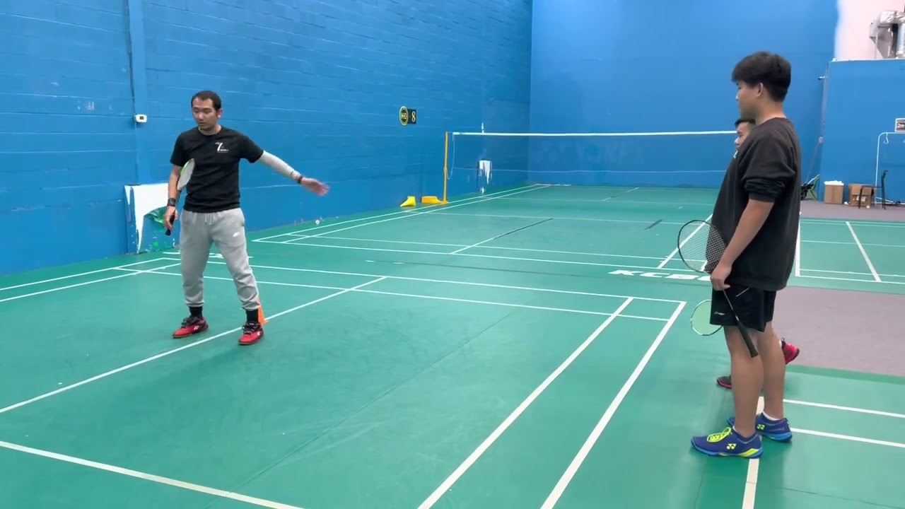 footwork back court (DEMO) #badmintonfootwork
