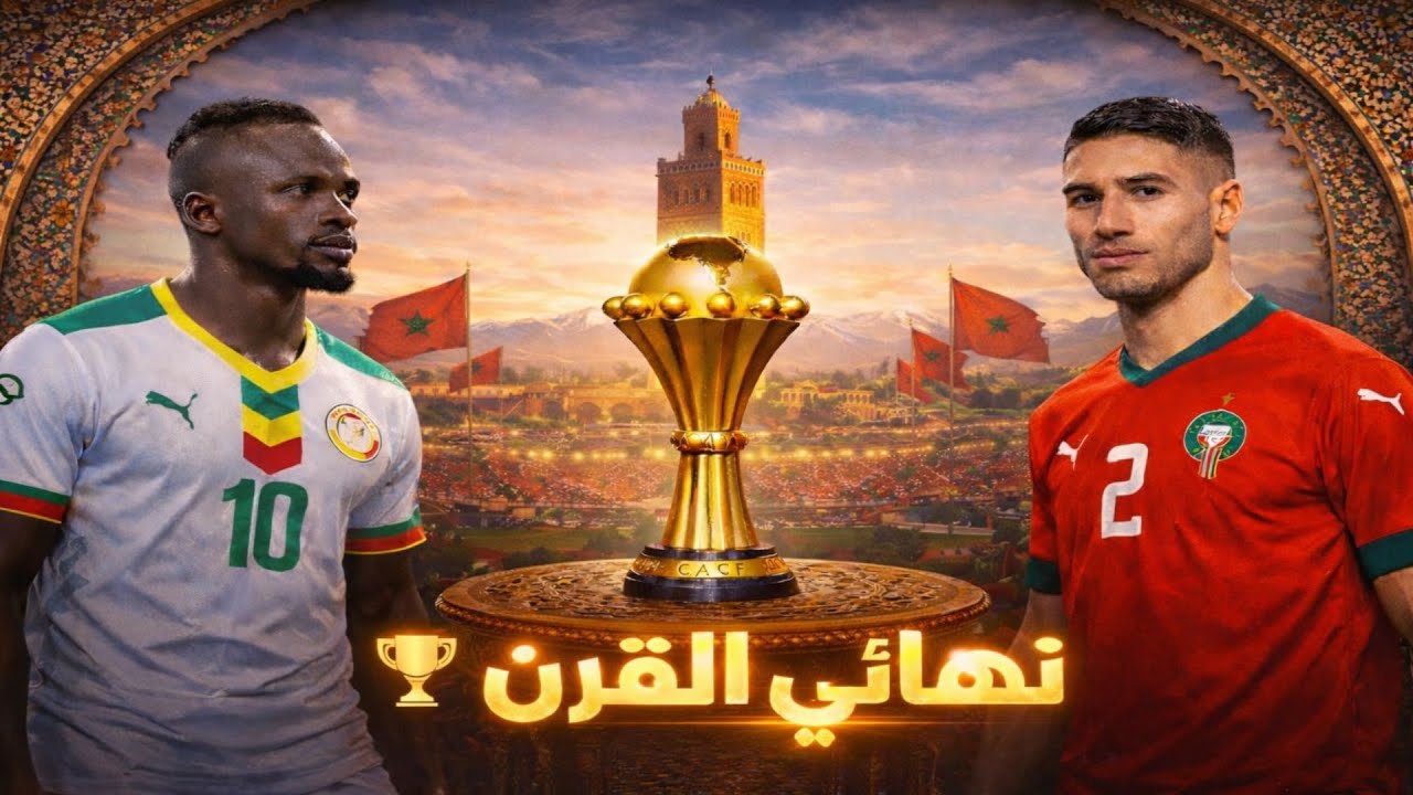 🔥 نهائي كأس إفريقيا… المغرب 🇲🇦 ضد السنغال 🇸🇳 | من ينتزع المجد الإفريقي؟ 🏆⚔️