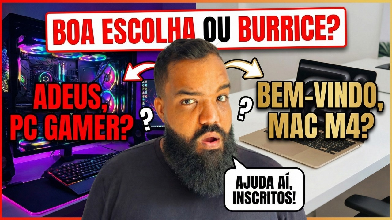 ADEUS PC GAMER? Minha Mudança para o MacBook M4! Vale a Pena em 2026?