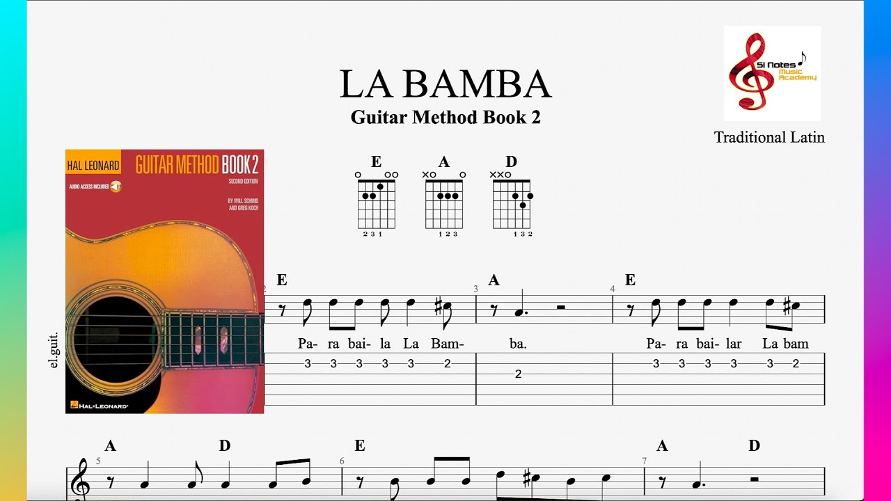 La Bamba - Guitar Tab Notes and Chords
