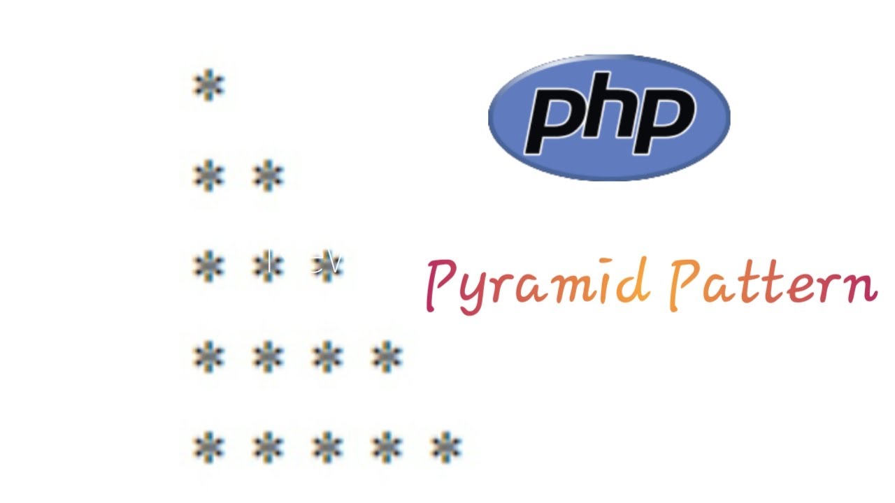 Pyramid Pattern | simple way in php | how to create pattern in php