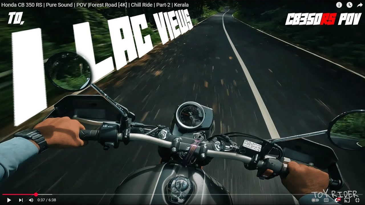 Honda CB 350 RS | Pure Sound | POV |Forest Road [4K] | Chill Ride | Part-2 | Kerala