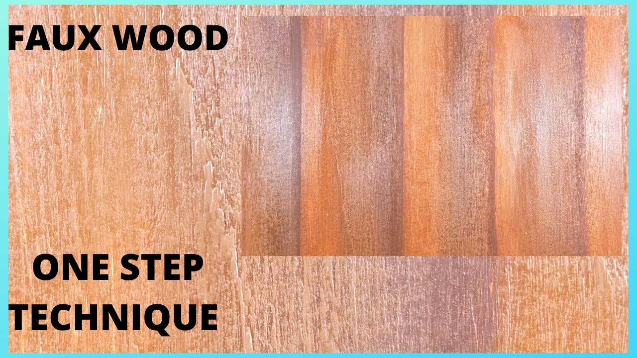 HOW TO MAKE PAPER LOOK LIKE WOOD GRAINS || ACRYLIC FAUX WOOD PAINTING || DIY HOME DECOR
