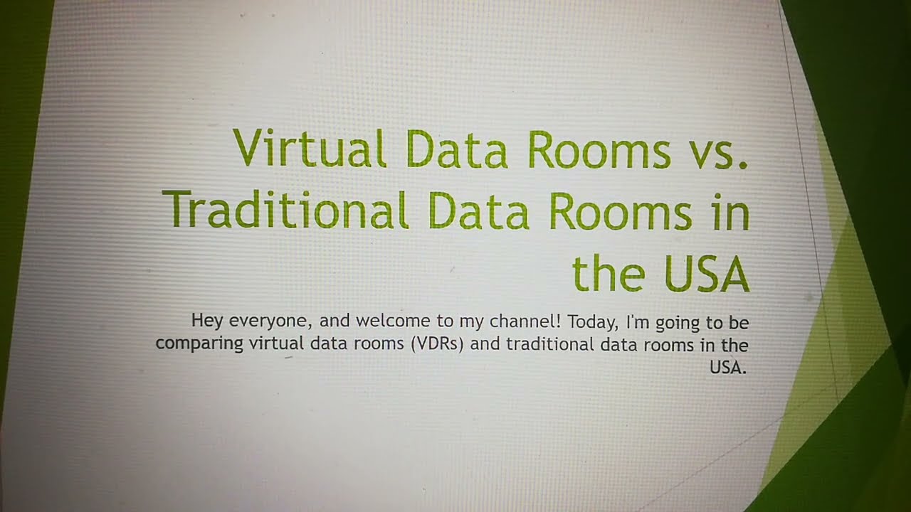 Virtual Data Rooms vs. Traditional Data Rooms in the USA