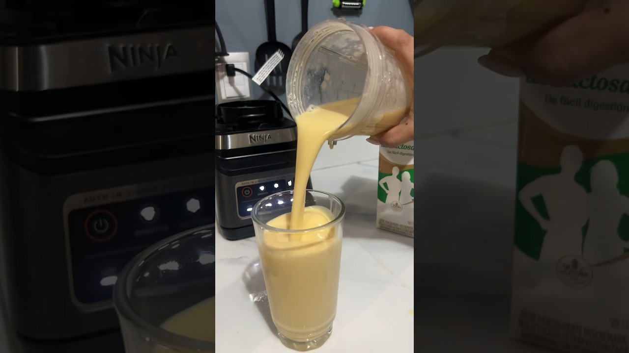 Licuado de durazno 🍑 / prep&aacute;ralo en 3 minutos😋