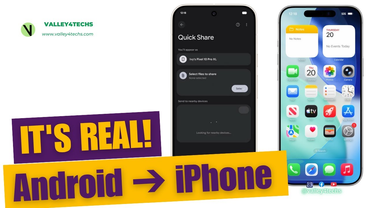 BREAKING: Quick Share NOW Works With AirDrop! (Android to iPhone)