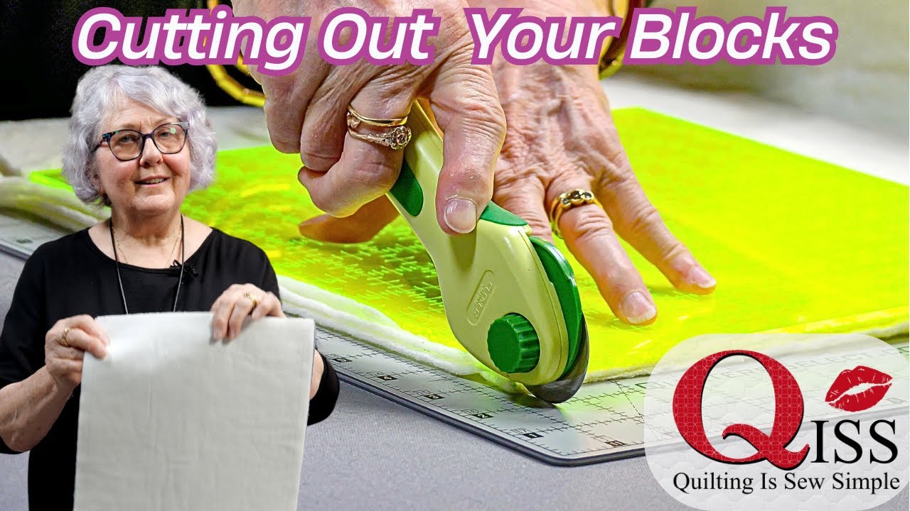 Вырезание блоков для квилтинга ПРЯМО // QISS EP2