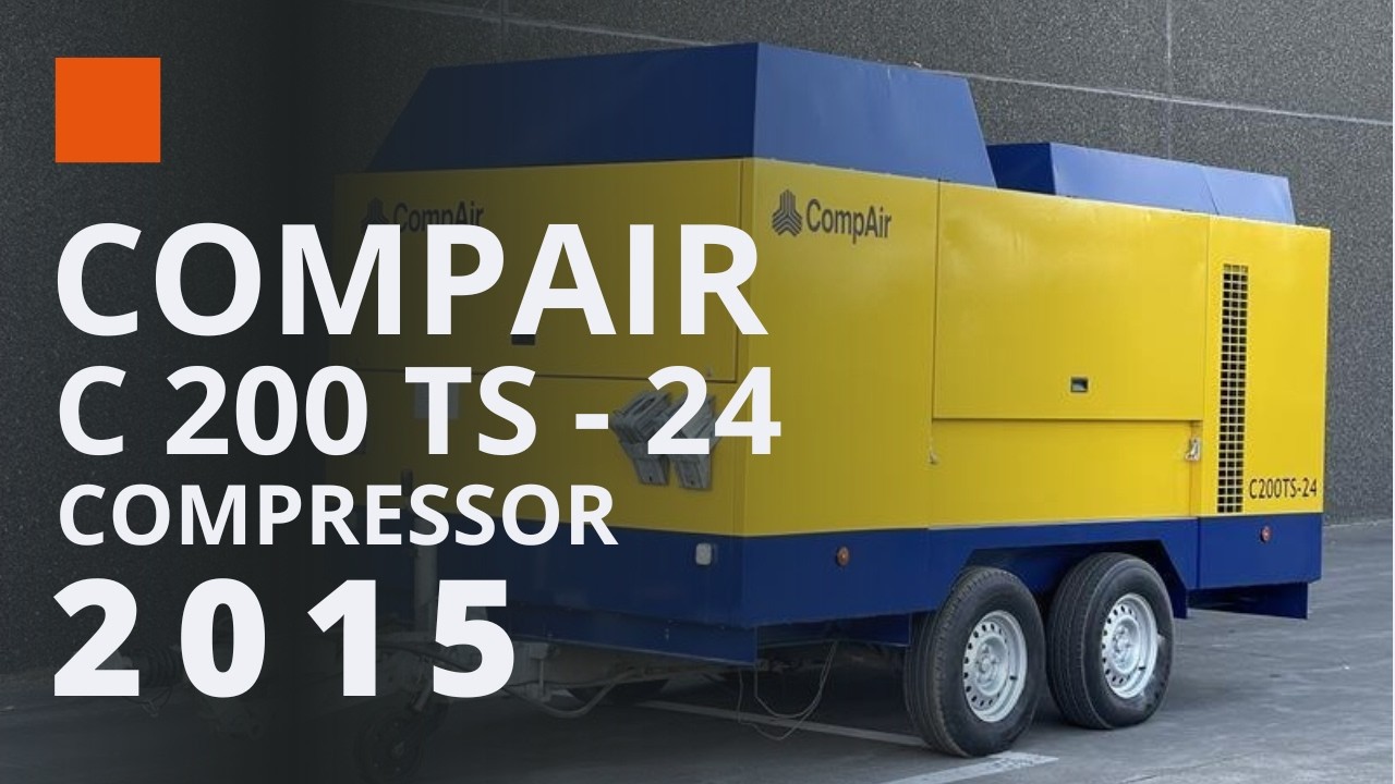 COMPAIR C 200 TS - 24 Used Mobile Compressor for Sale | 2015 | 2235 Hours | 20 m³/min 24 Bar