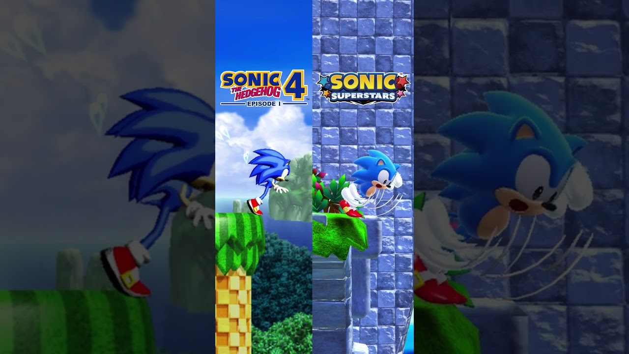 Balancing Animation Sonic 4 vs Superstars #Sonic #Shorts