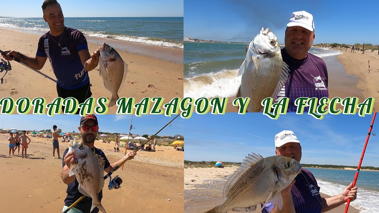 PESCA SURFCASTING DORADAS EN MAZAGON Y EN LA FLECHA