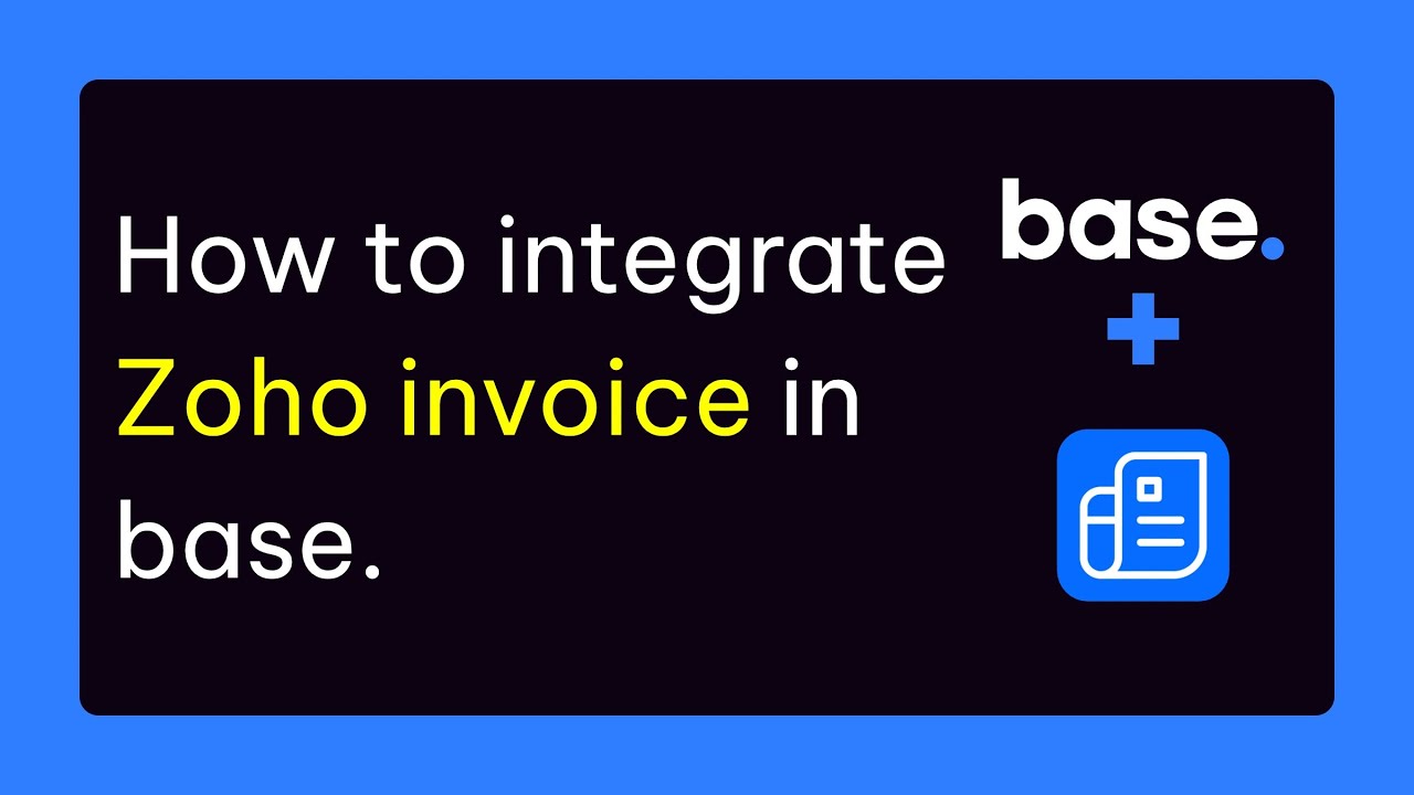 How to Integrate Zoho Invoice with Base.com | Step-by-Step Setup for Indian E-commerce Sellers