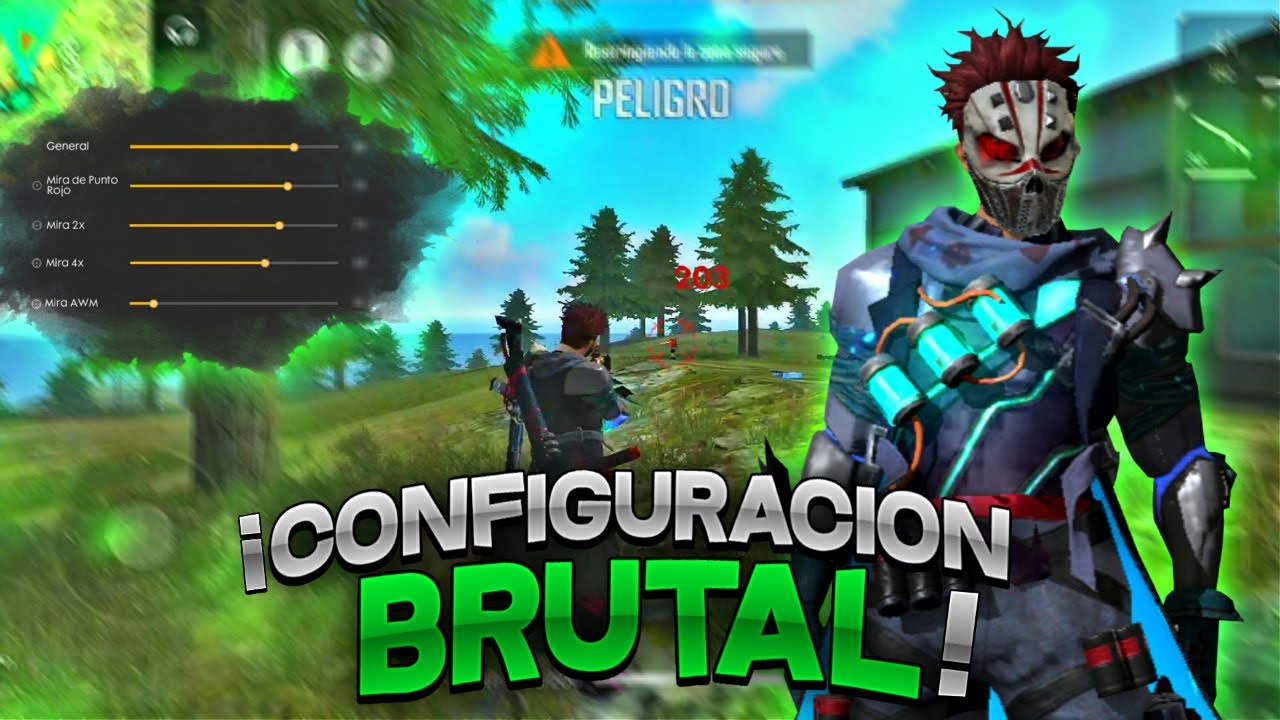 LA CONFIGURACI&Oacute;N MAS BRUTAL PARA LEVANTAR MIRA EN FREE FIRE! - Juanpablo 31