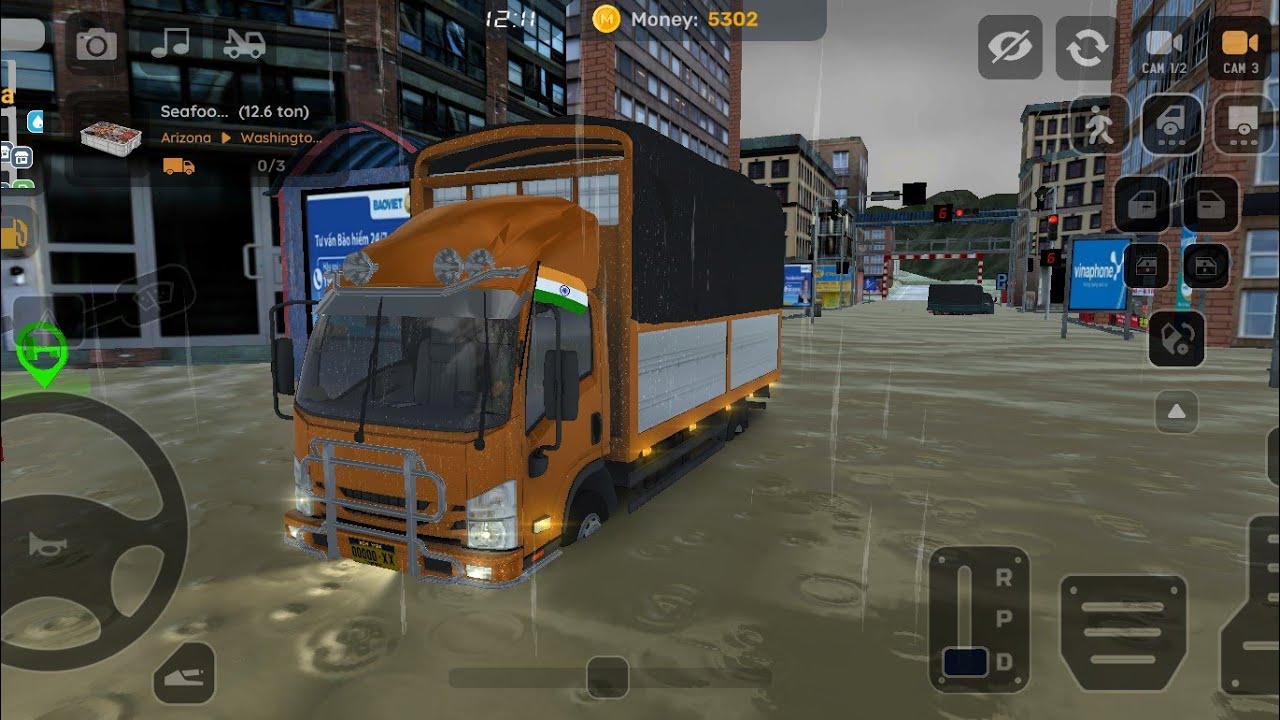 🚛 Mini truck Simulator Vietnam gameplay ✅ Amazing graphics ✨ and Gameplay⛈️Heavy Rains & floods🎮 #19