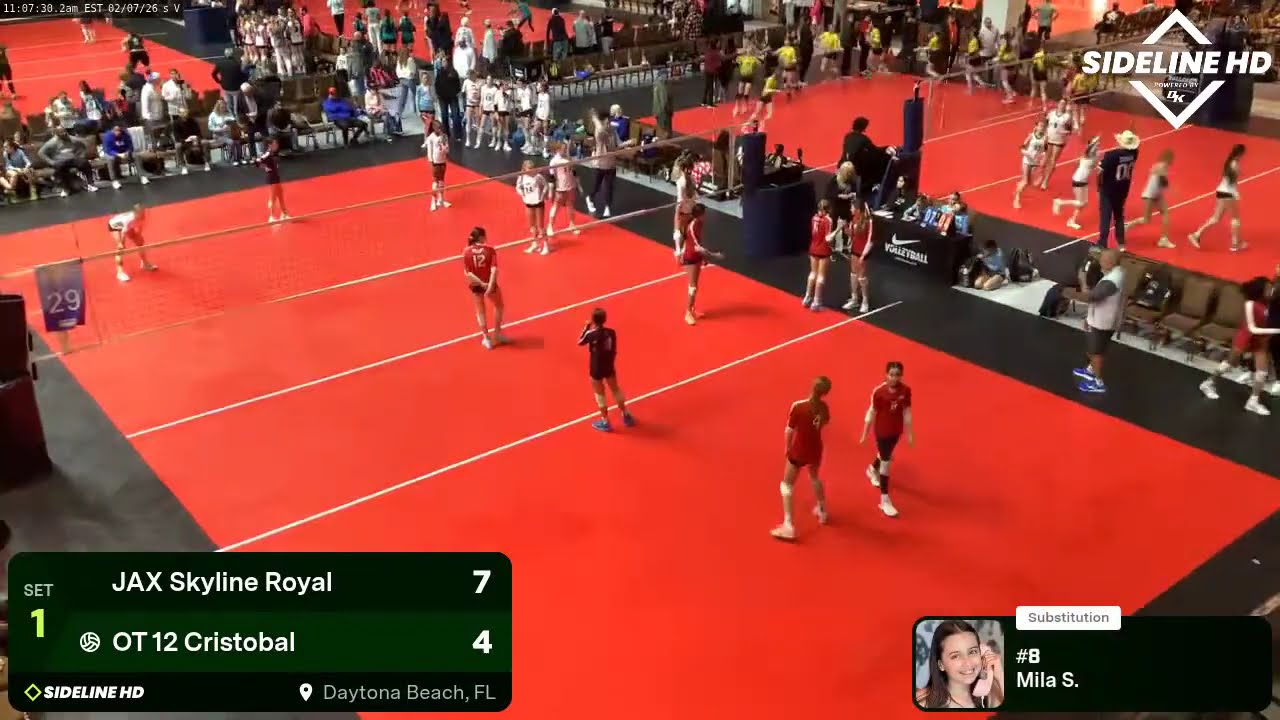 2/7/2026 NIKE Daytona Beach 100 - 12 Cristobal Match #2 vs. JAX Skyline Royal (Part 1)