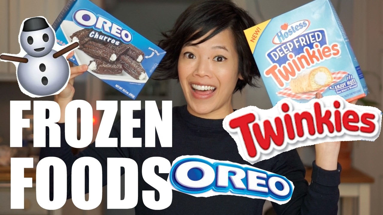 FROZEN Stuffed FOODS Taste Test | Deep-Fried TWINKIES & Oreo Churros