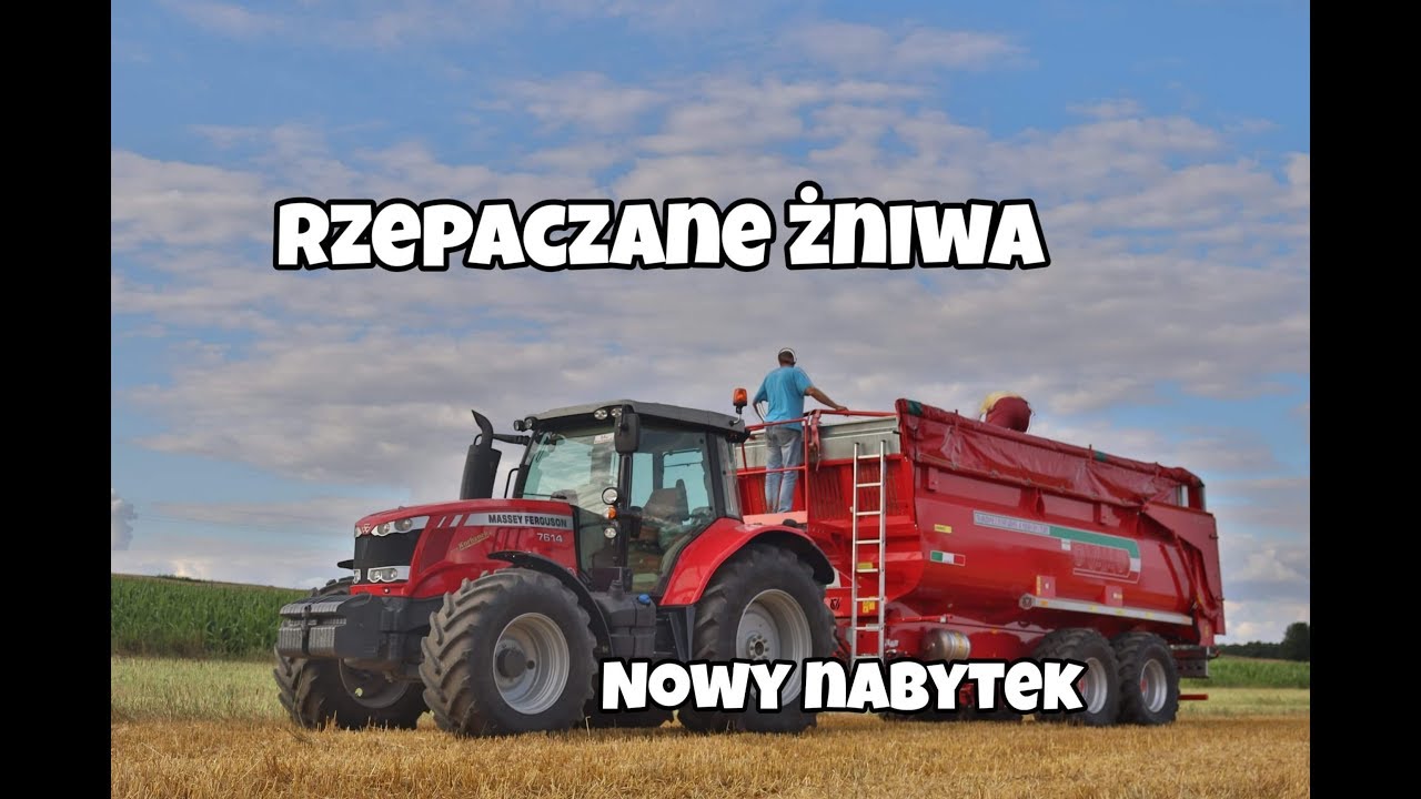 Nowa przyczepa Vaia  w Gr. Krysa  ! Rzepaczane żniwa 2019 NewHolland & Massey  / ✪ Osinki AgroTv