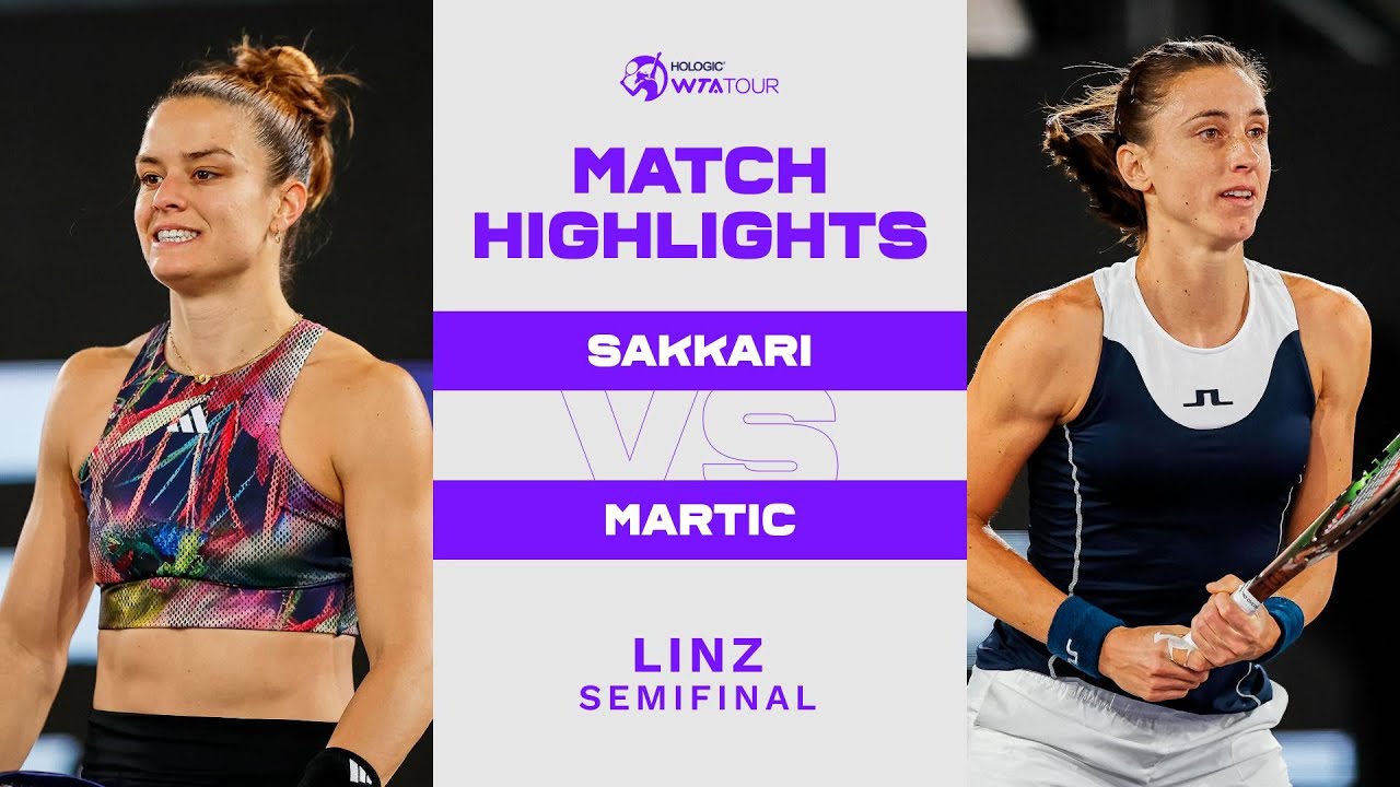 Maria Sakkari vs. Petra Martic | 2023 Linz Semifinal| WTA Match Highlights