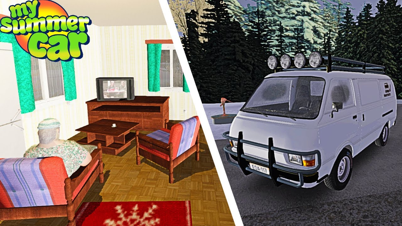 DELIVERING GROCERIES TO GRANDMA IN THE OFF-ROAD WINTER HAYOSIKO | My Summer Car